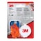 3M Tekk Protection 3M 25 dB Polyurethane Foam Earplugs Blue/Orange 3 pair 90716H3-DC - alternate 1